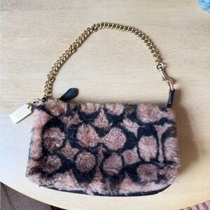 COACH x Jennifer Lopez Shearling Shoulder Bag